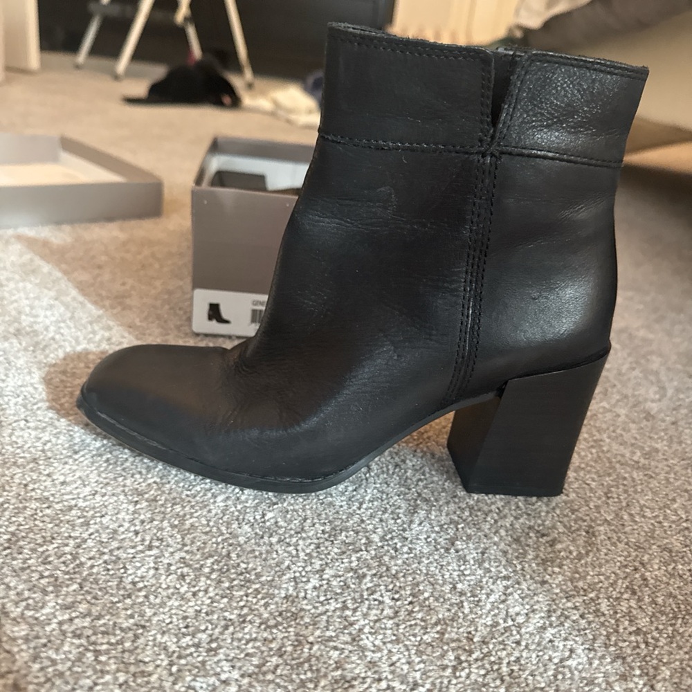 Franco Sarto Black Ankle Booties